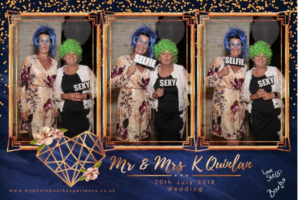 Mr & Mrs K Quinlan | View more photos from the event at gallery.myphotoboothexperience.co.uk/u/MyPhotoBoothExperienceLtd/Mr-Mrs-K-Quinlan